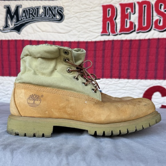 Size 10m - Timberland Shoes Roll Top Camel 16035 KXN31 - Picture 5 of 11